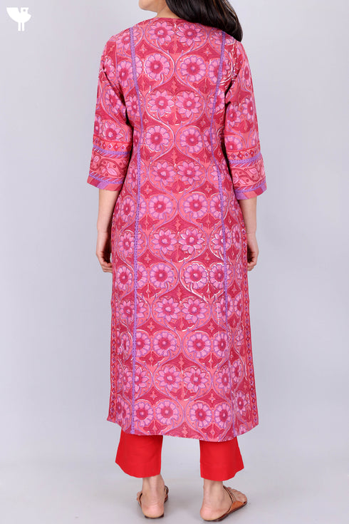 Khaadi Cotton Kurta In Assorted Block Print