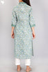 Mulmul Cotton Kurta In Floral Block Print