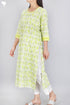 Slub Cotton KurtaIn Floral Block Print