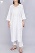 Terry Voile Kurta With Chikankari Embroidery