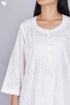 Terry Voile Kurta With Chikankari Embroidery