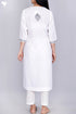 Terry Voile Chikankari Embroidered Kurta