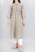 Cambric Cotton Kurta In Floral Print