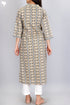 Cambric Cotton Kurta In Floral Print