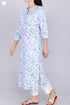 Cambric Cotton Kurta In Floral Block Print