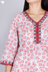 Cambric Cotton Kurta In Floral Block Print