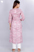 Mulmul Cotton Kurta In Floral Block Print