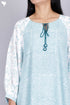 Rayon Shirt Midi Dress In Graphic Block Print