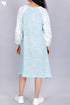 Rayon Shirt Midi Dress In Graphic Block Print