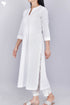 Cambric Cotton Kurta with Pintuck Details