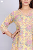 Mulmul Cotton Paneled Dress In Floral Block Print