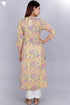Mulmul Cotton Paneled Dress In Floral Block Print
