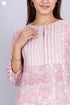 Mulmul Cotton Paneled Dress In Floral Block Print