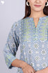Mulmul Cotton Top In Floral Block Print