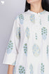Cambric Cotton Co-Ord Set In Floral Block Print