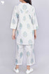 Cambric Cotton Co-Ord Set In Floral Block Print