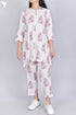Cambric Cotton Co-Ord Set In Floral Block Print