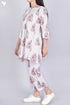 Cambric Cotton Co-Ord Set In Floral Block Print