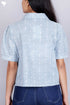 Cambric Cotton Shirt In Geometric Block Print