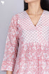 Cotton Top In Floral Block Print