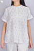 Slub Cotton Shirt In Floral Block Print