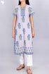 Bizzy Lizzy Kurta In Floral Block Print