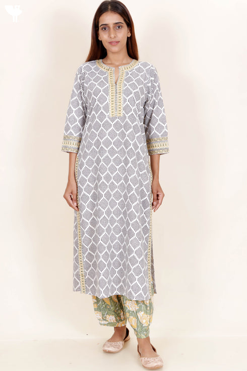 Bizzy Lizzy Kurta In Block Print
