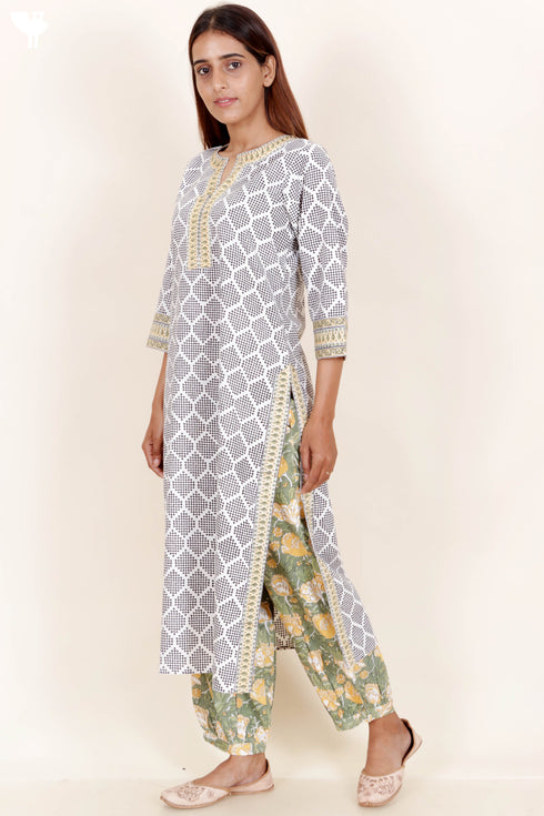 Bizzy Lizzy Kurta In Block Print