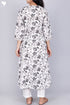Cambric Cotton Dress In Graphic Block Print