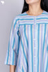 Cambric Cotton Dress In Graphic Print