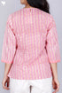 Cambric Cotton Top In Graphic Block Print