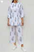 Cambric Cotton Co-Ord Set In Floral Block Print