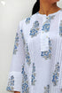 Cambric Cotton Co-Ord Set In Floral Block Print