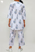 Cambric Cotton Co-Ord Set In Floral Block Print