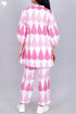 Cambric Cotton Co-Ord Set In Graphic Block Print