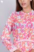 Mulmul Cotton Midi Dress With Floral Block Print