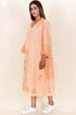 Mulmul Cotton Kaftan Dress With Block Print
