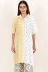 Modal Silk Boxy Shirt In Graphic Block Print