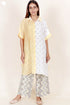 Modal Silk Boxy Shirt In Graphic Block Print
