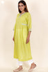 Mulmul Cotton Dress With Gota Patti Embroidery