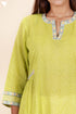 Mulmul Cotton Dress With Gota Patti Embroidery