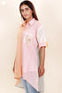 Mulmul Color Blocked Shirt With Embroidery