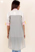 Mulmul Color Blocked Shirt With Embroidery
