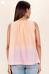 SlubCotton Ombre Dyed Top With Embroidery