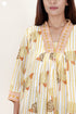 Modal Silk Dress In Floral Block Print