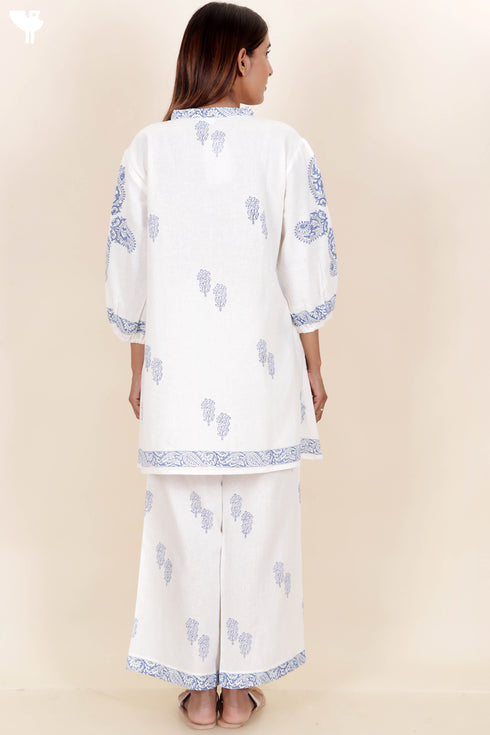 Khaadi Cotton Co-Ord Set In Floral Block Print