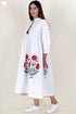 Organic Cotton Pintucked Dress With Block Print