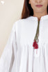 Organic Cotton Pintucked Dress With Block Print