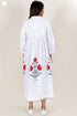 Organic Cotton Pintucked Dress With Block Print