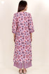 Cambric Cotton Kurta In Floral Block Print